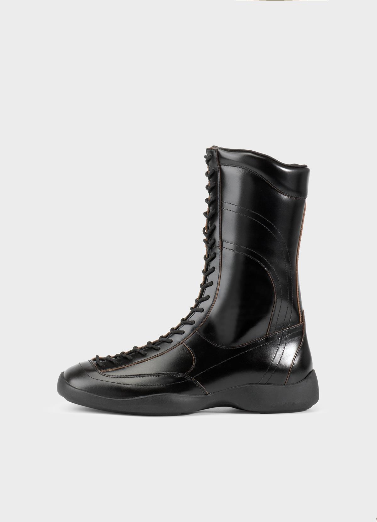 Sky boots | Boots | Black | Leather/Contrast Edges | Woman | Vagabond