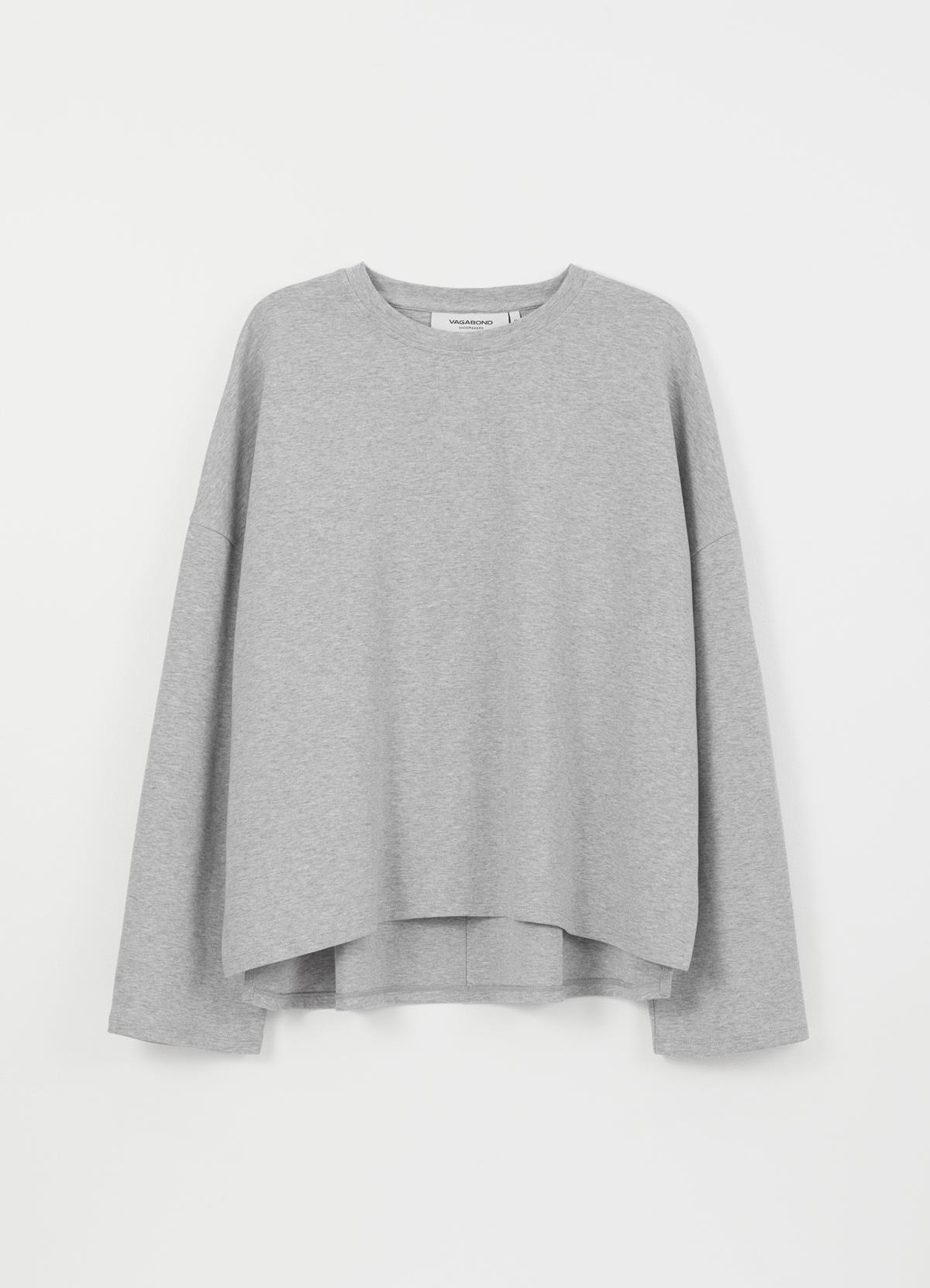 Vagabond - Boxy long sleeve t-shirt | Long sleeve t-shirt | Grey | Woman