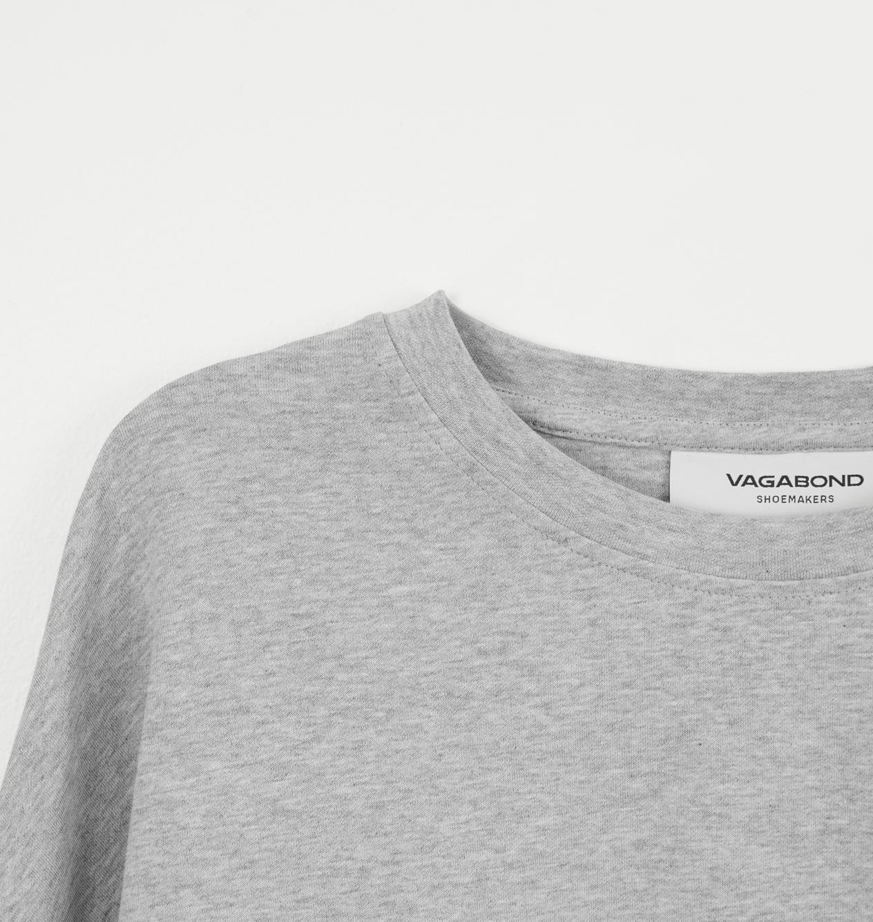 Vagabond - Boxy long sleeve t-shirt | Long sleeve t-shirt | Grey | Woman