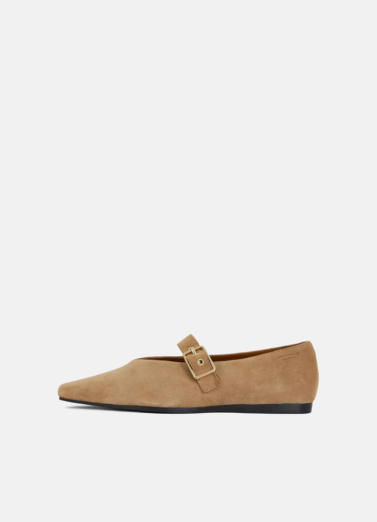 Wioletta ballet flats | Ballet flats | Light brown | Suede | Woman
