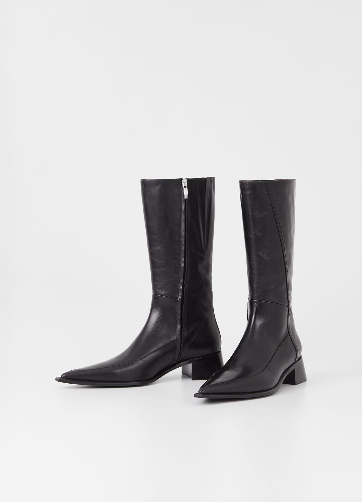 Samira tall boots | Tall boots | Black | Leather | Woman | Vagabond