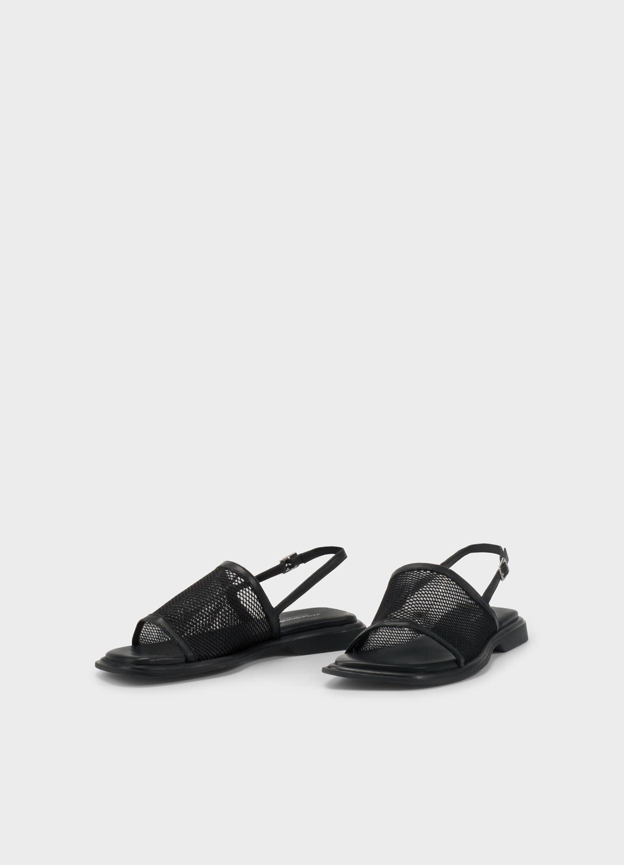 Izzy sandals | Sandals | Black | Leather/Mesh | Woman | Vagabond