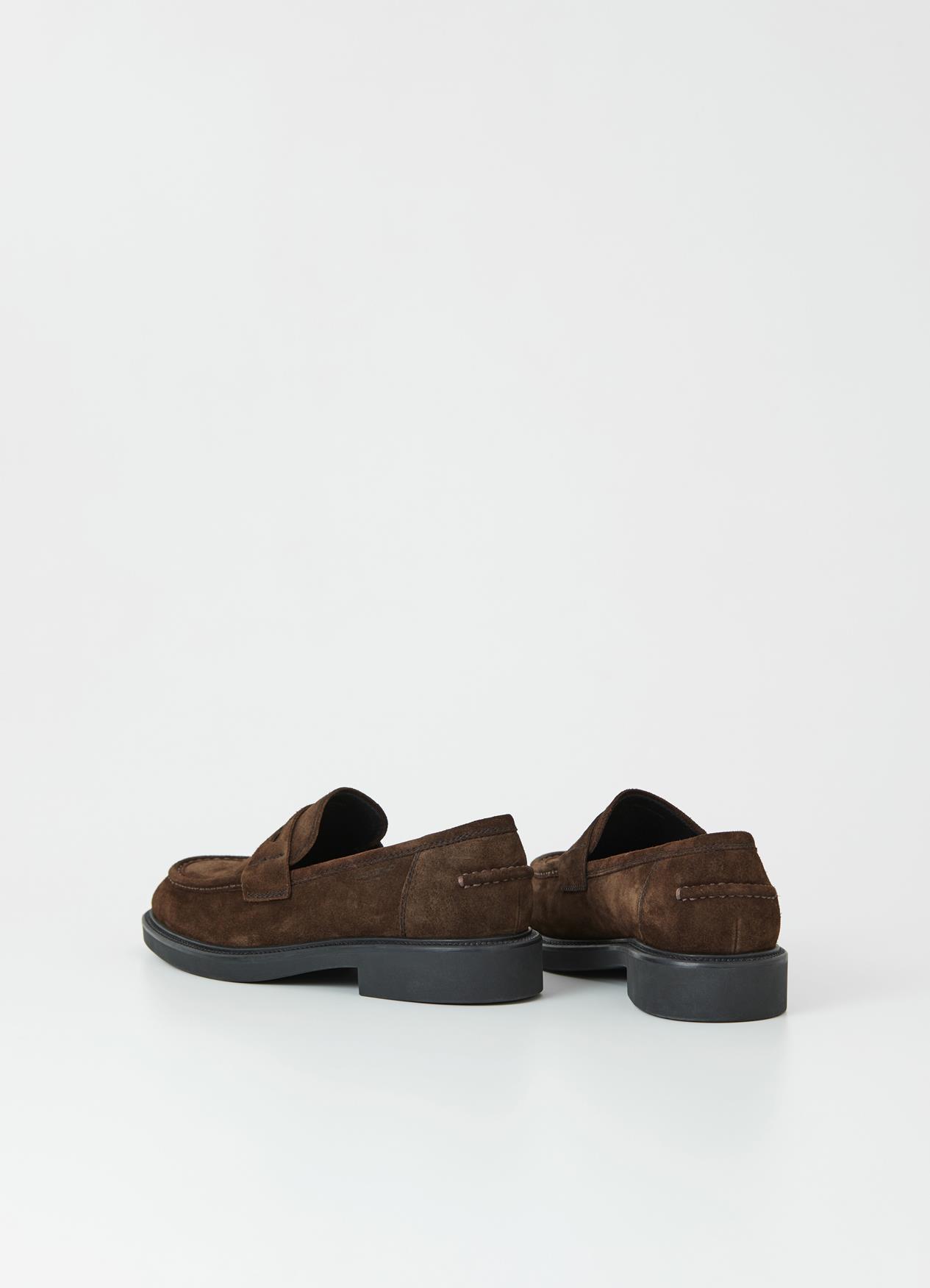 Alex m loafers | Loafers | Dark brown | Suede | Man | Vagabond