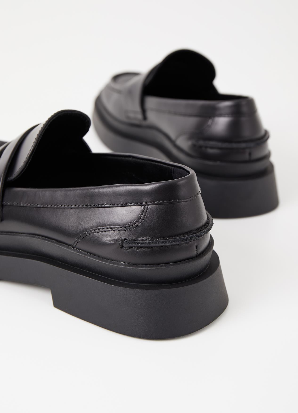 Mike loafers | Loafers | Zwart | Leer | Heer | Vagabond