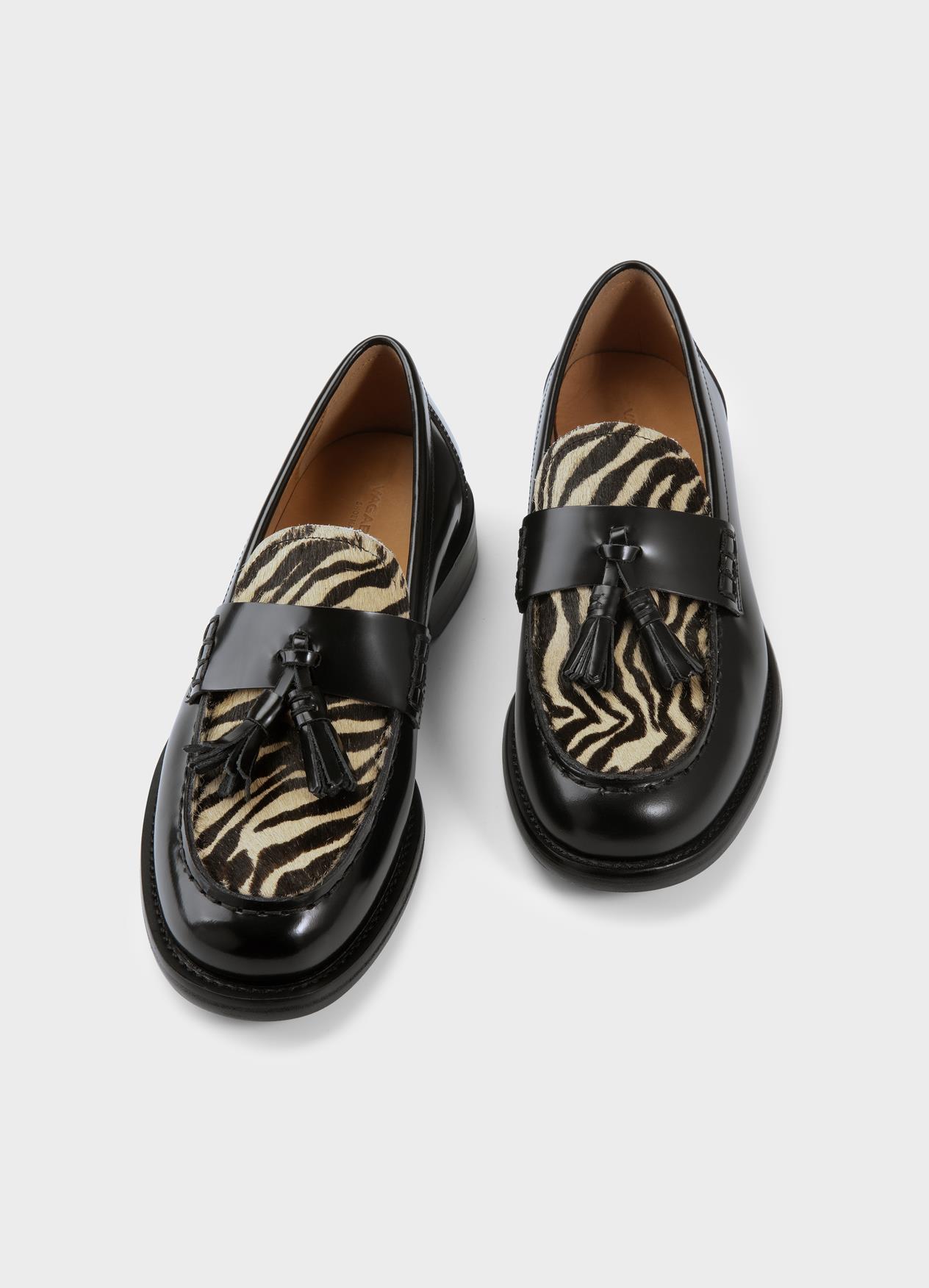 Linn loafers | Loafers | Black | Leather/Hair-On-Leather 
