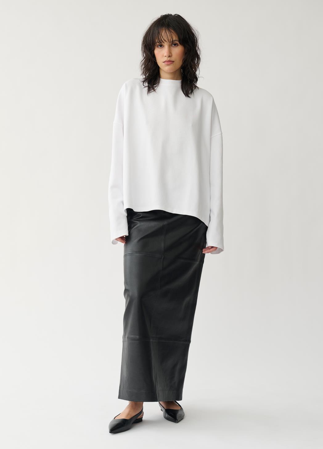 LOHEN BOXY LINE BIG LONG-T 黒 ローヘン トップス