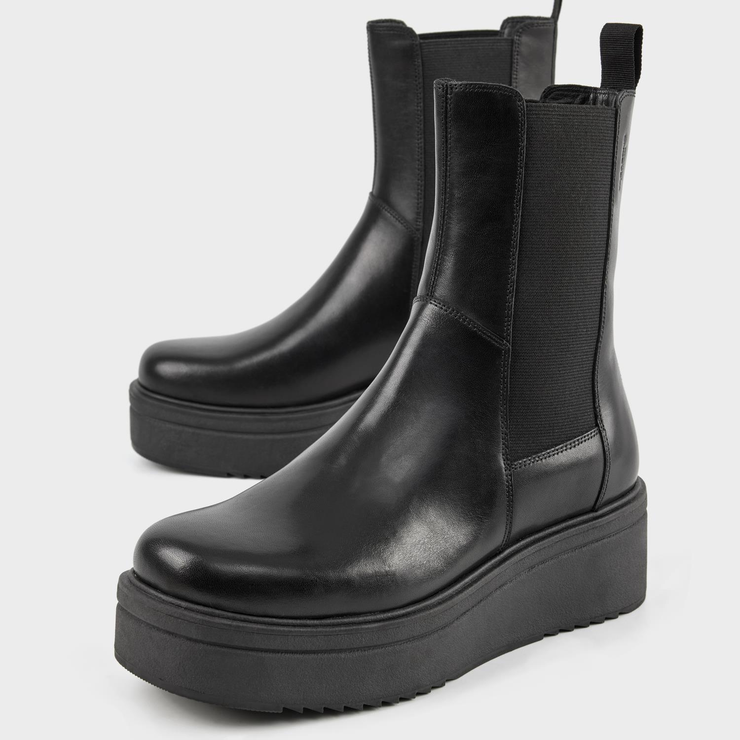Vagabond Tara - Femme Noir Cuir - vagabond - Modalova