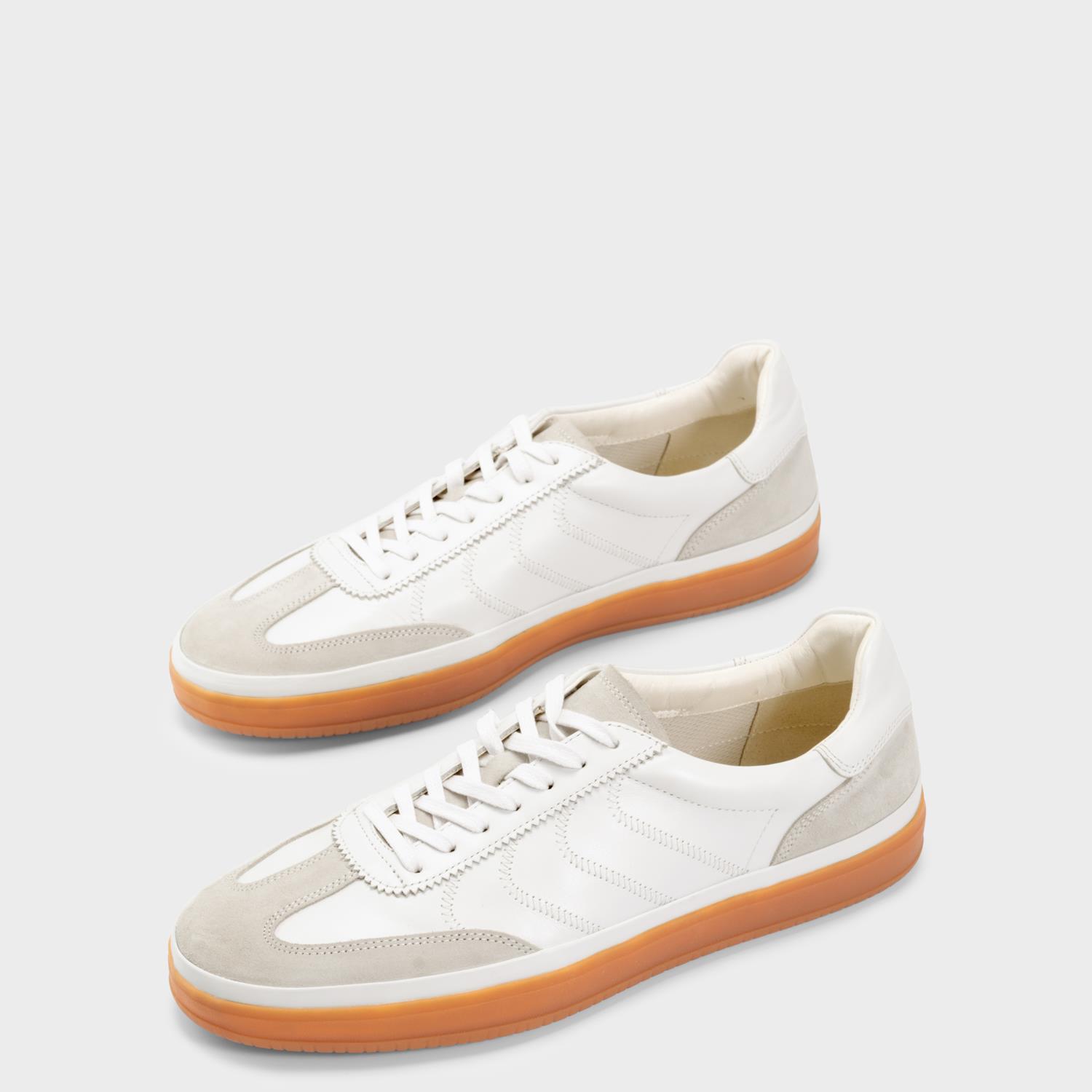 Vagabond Men's White Leo - Suede/Leather