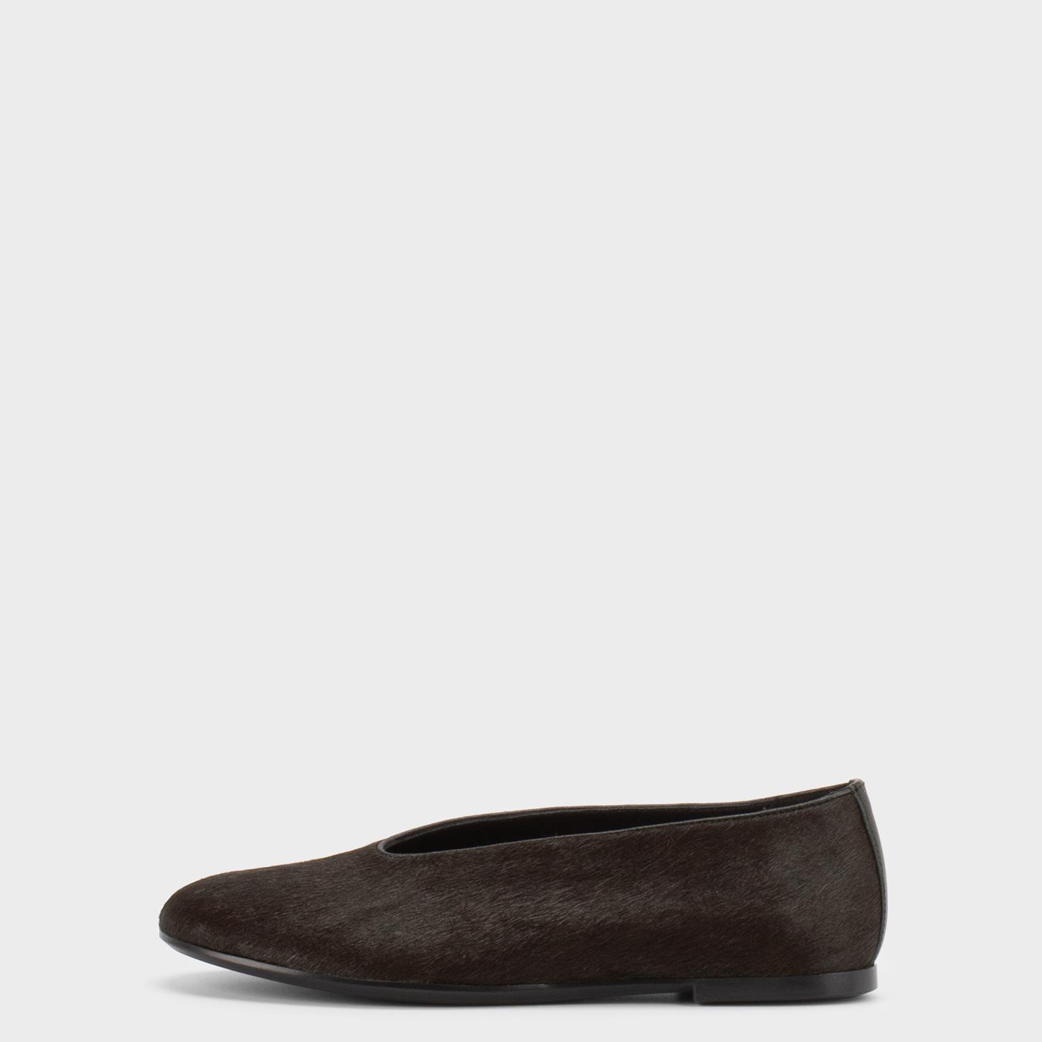 Vagabond Aleya - Donna Marrone Scuro, Hair-on-leather