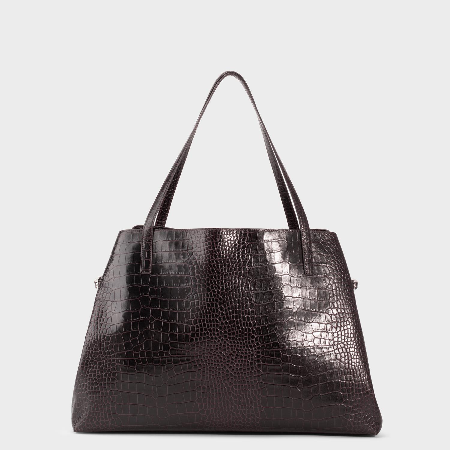 Vagabond Cannes - Donna Marrone Pelle Goffrata