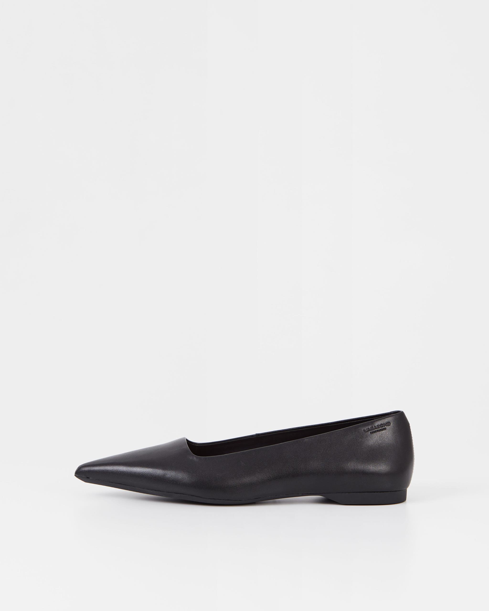 Hermine ballerine Nero, Pelle