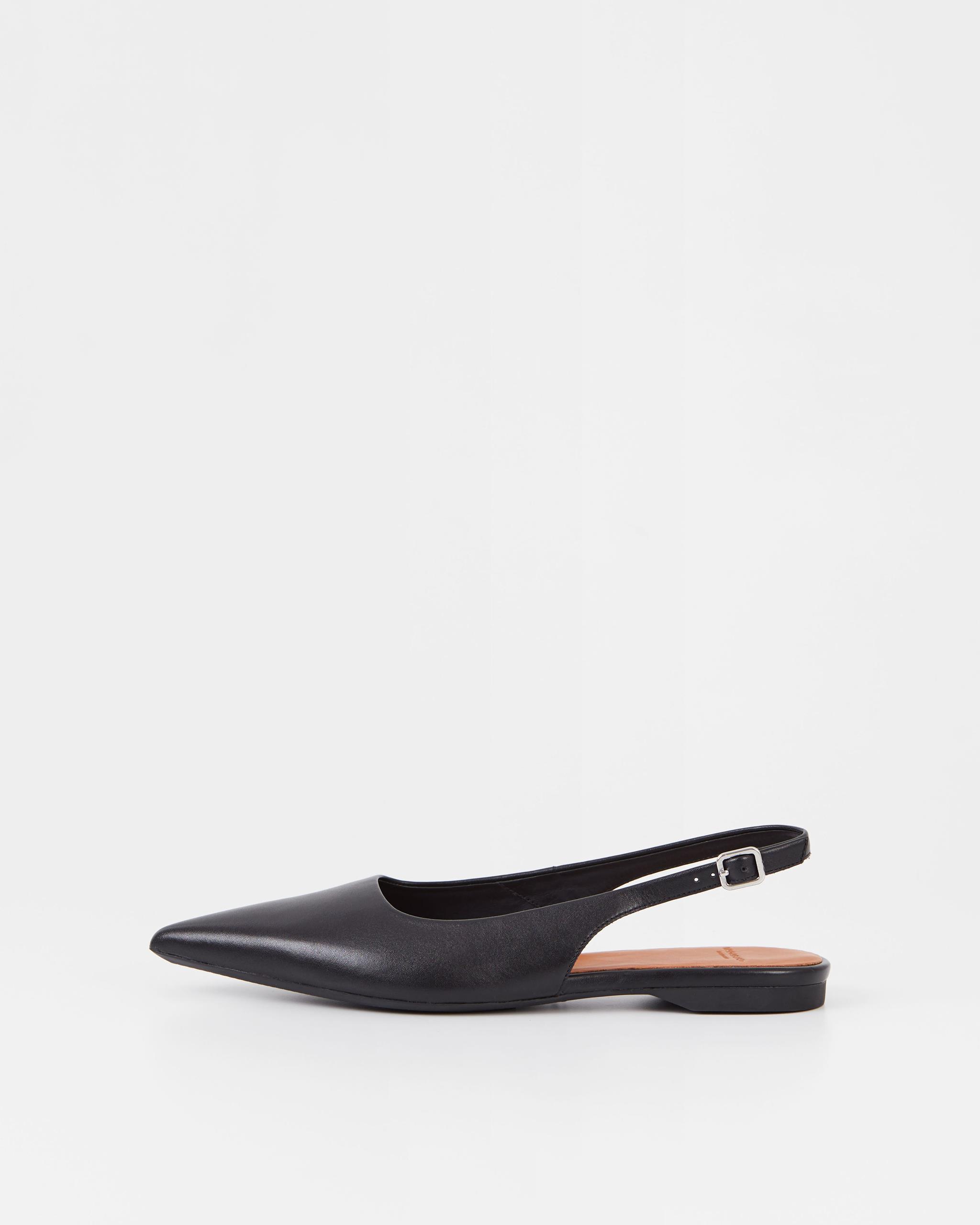 Hermine ballerine Nero, Pelle