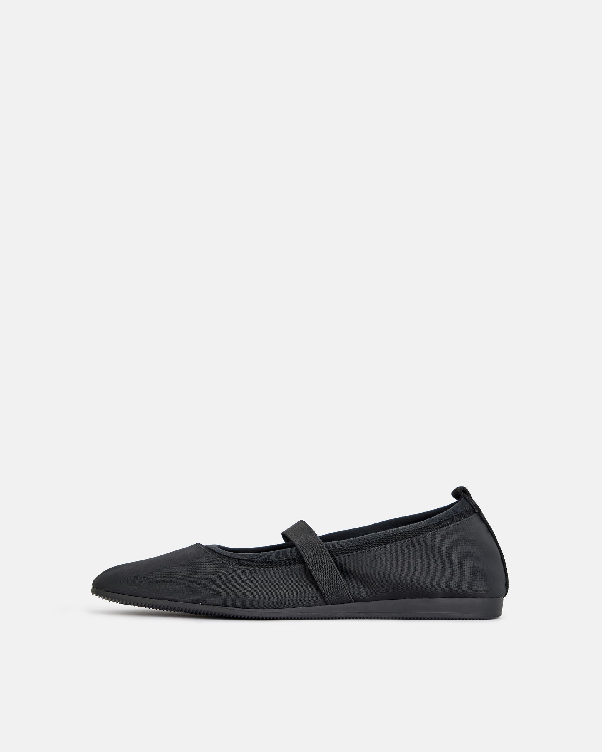 Hillary ballerine Nero, Tessuto