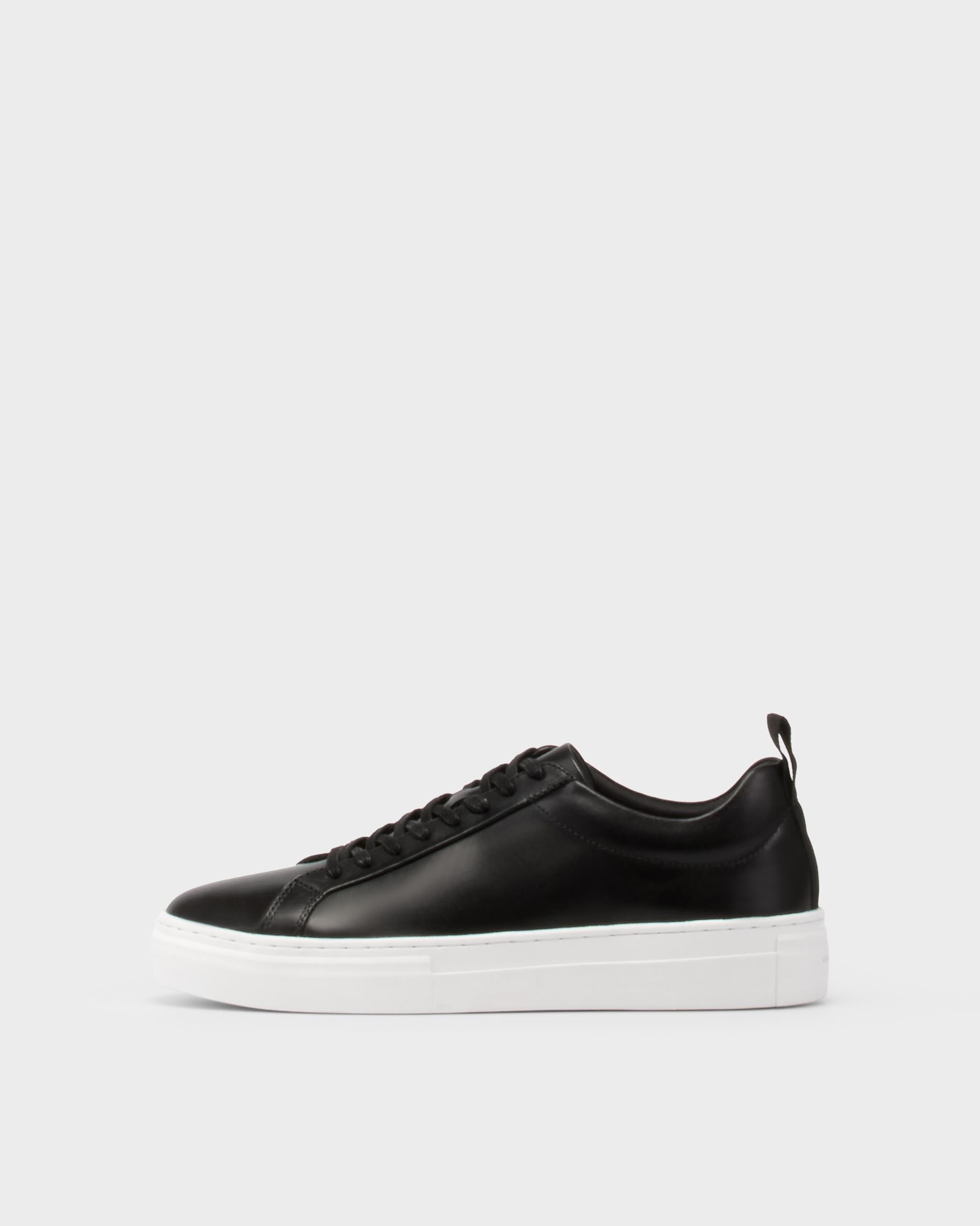 Zoe platform sneakers Svart, Skinn