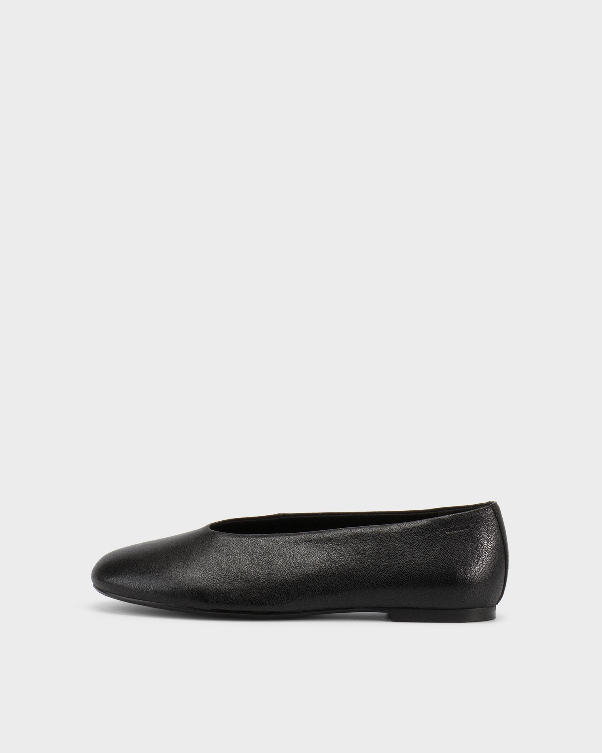 Aleya ballerine Nero, Pelle