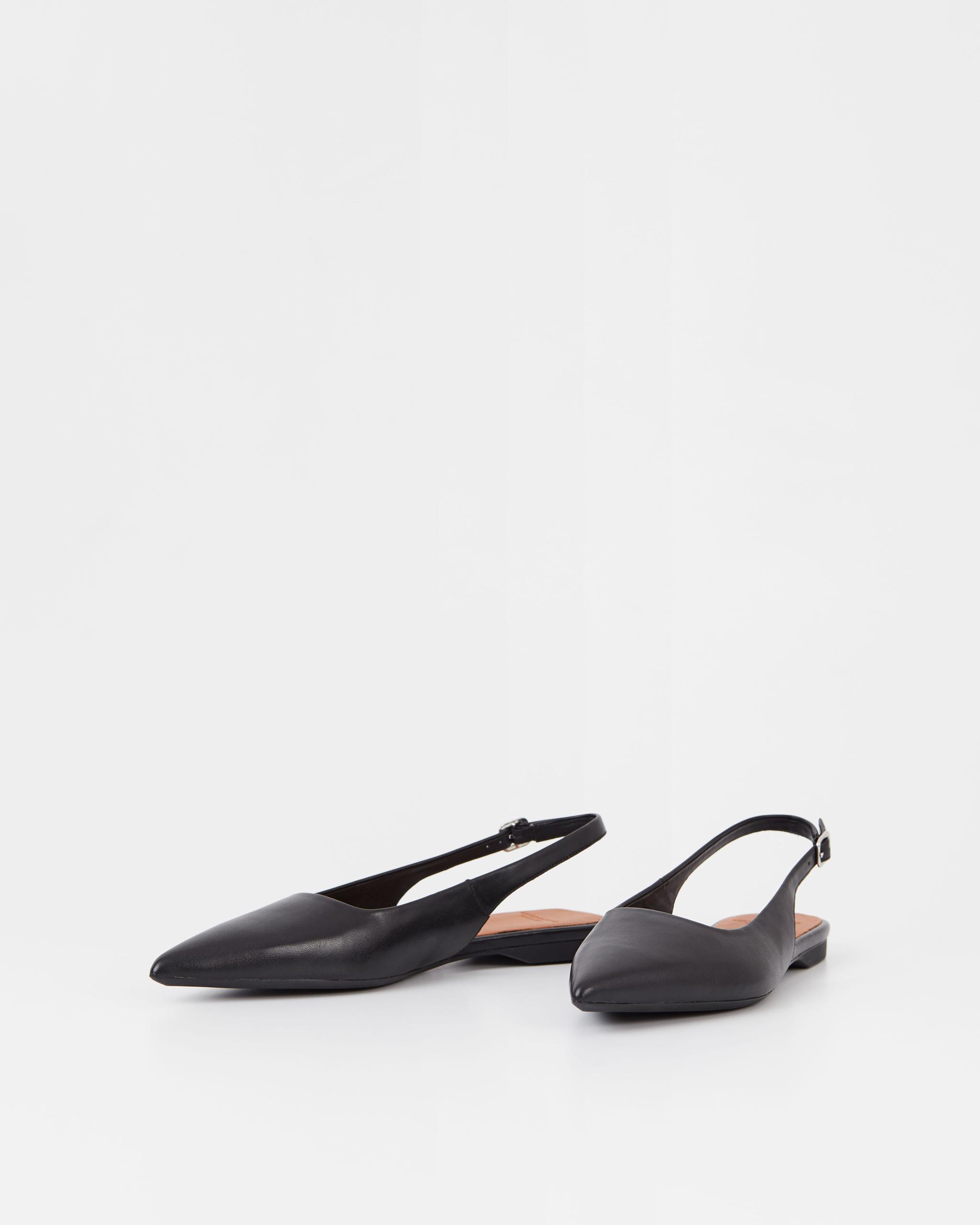 Hermine ballerine Nero, Pelle