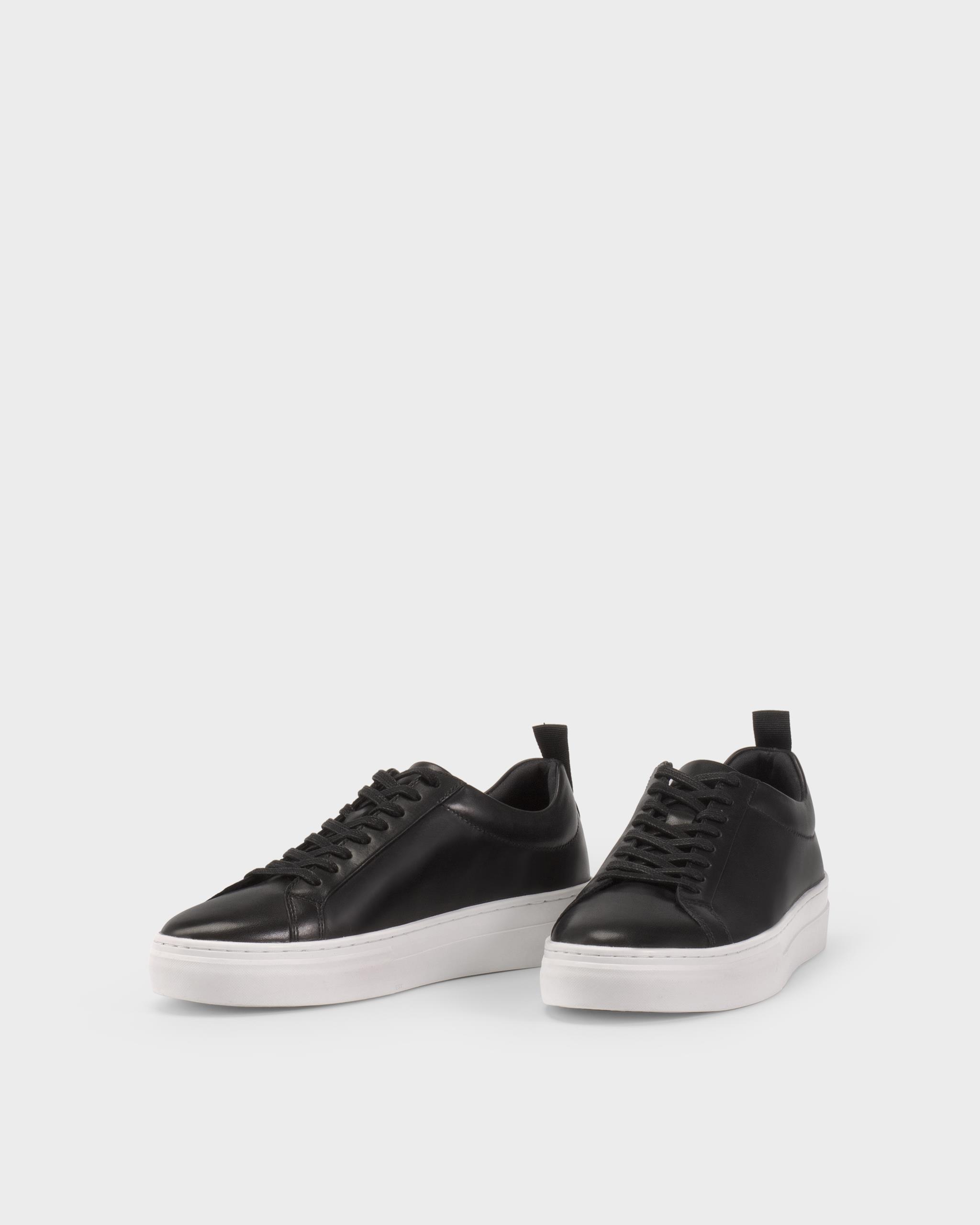 Zoe platform sneakers Svart, Skinn