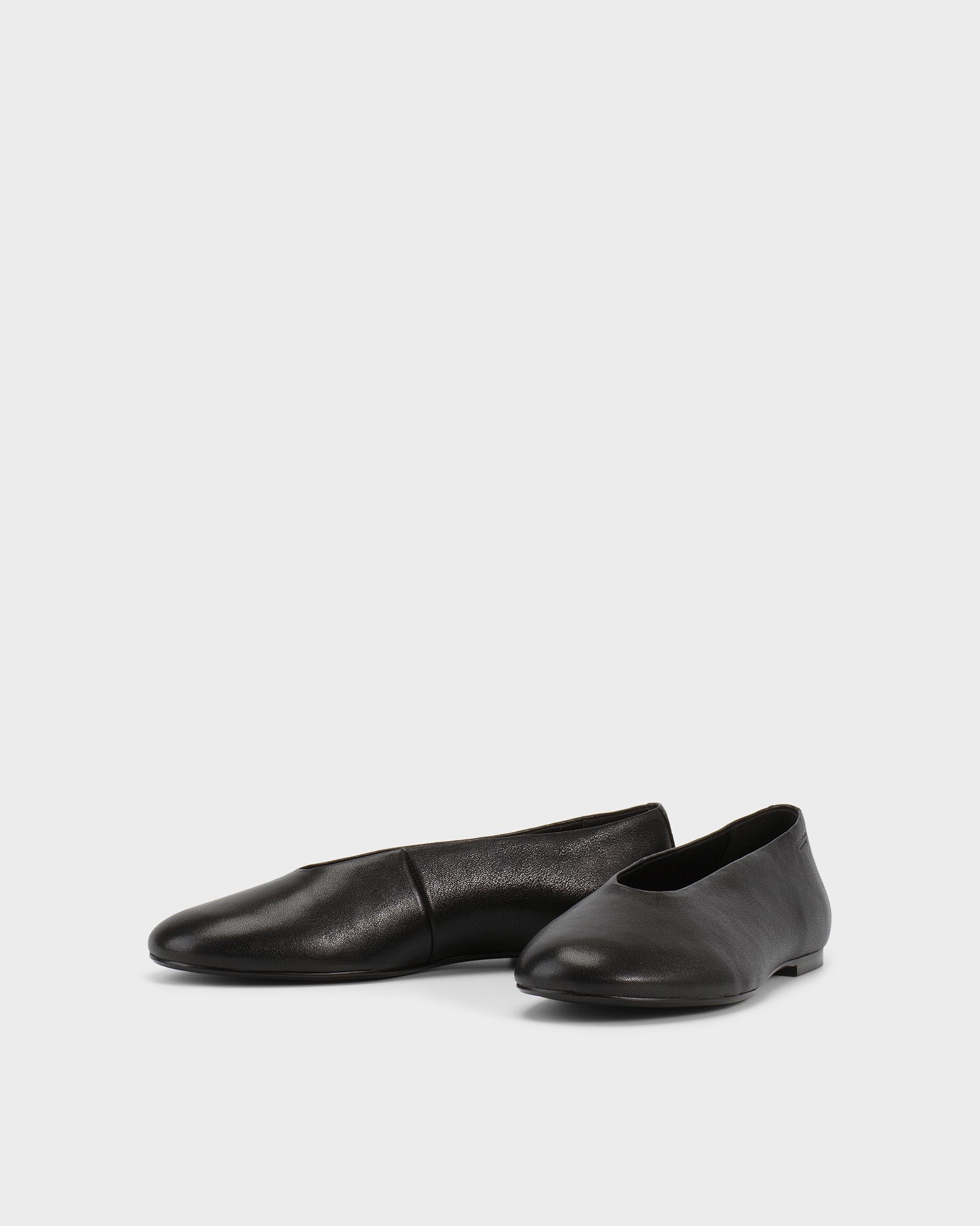 Aleya ballerine Nero, Pelle