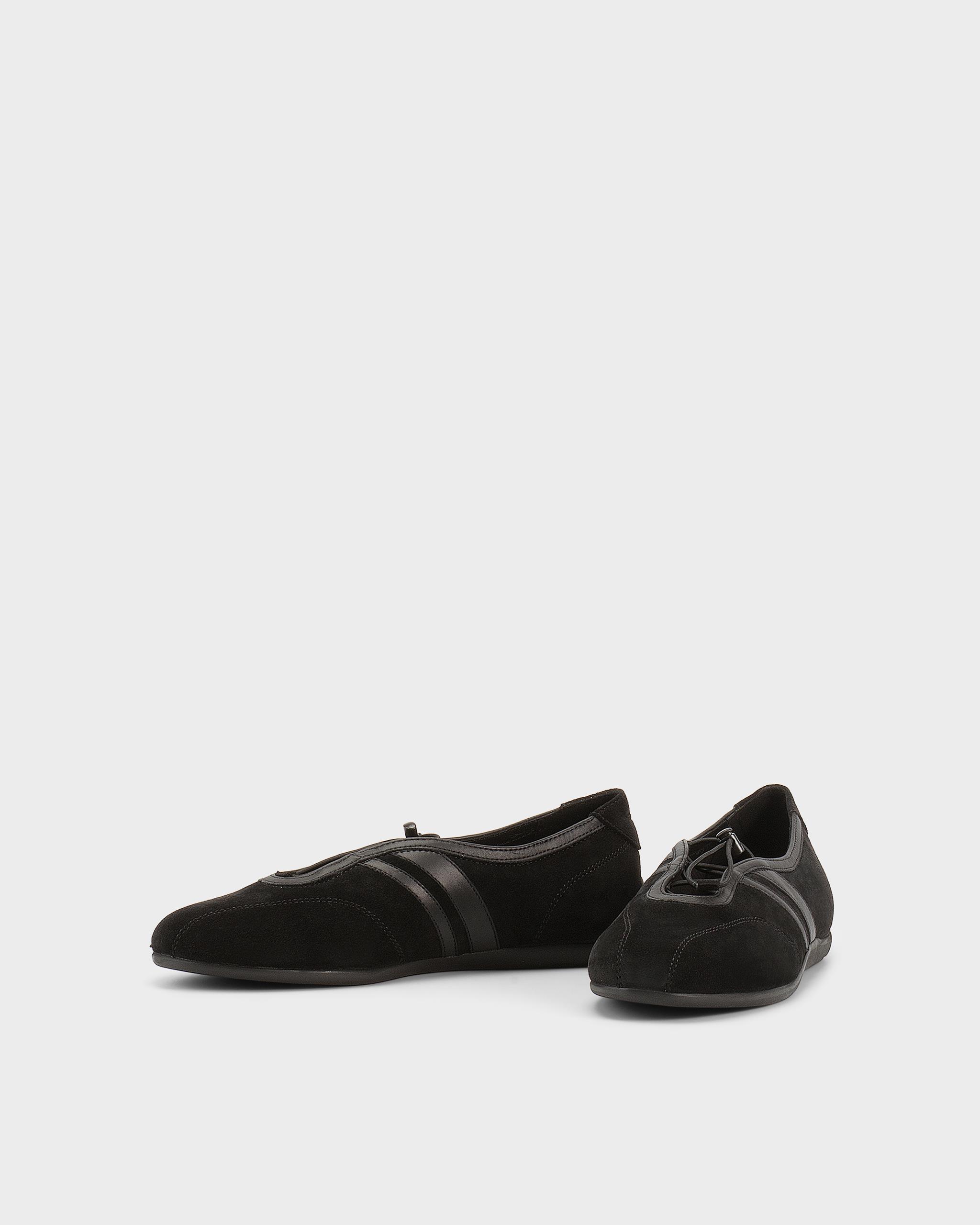 Hollie ballerine Nero, Camoscio