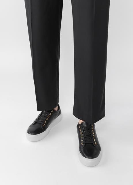 Zoe platform sneakers Black leather