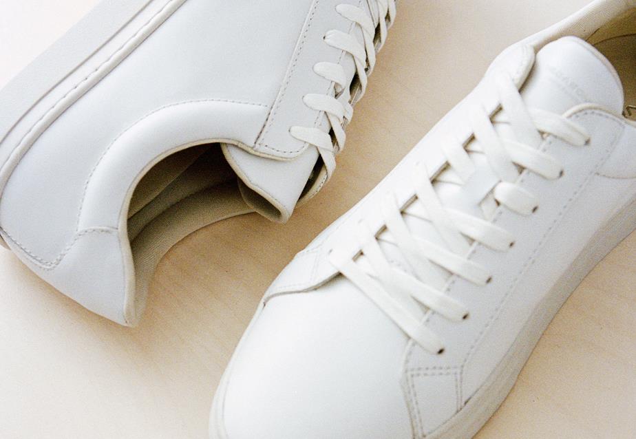 Gros plan sur cuir blanc