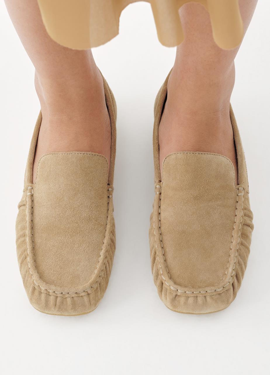 Mika loafer beige suede