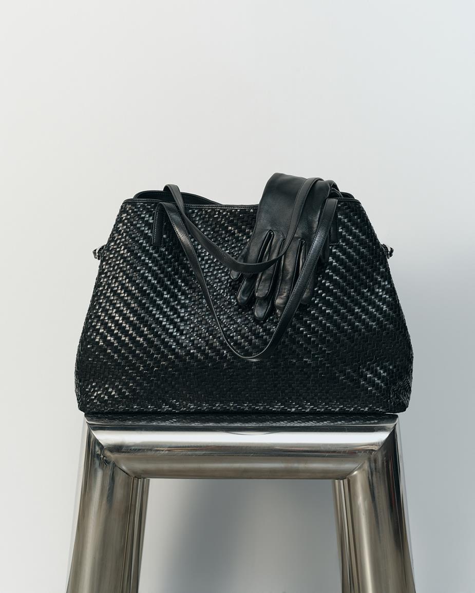 Cannes tas Zwart, Gevlochten