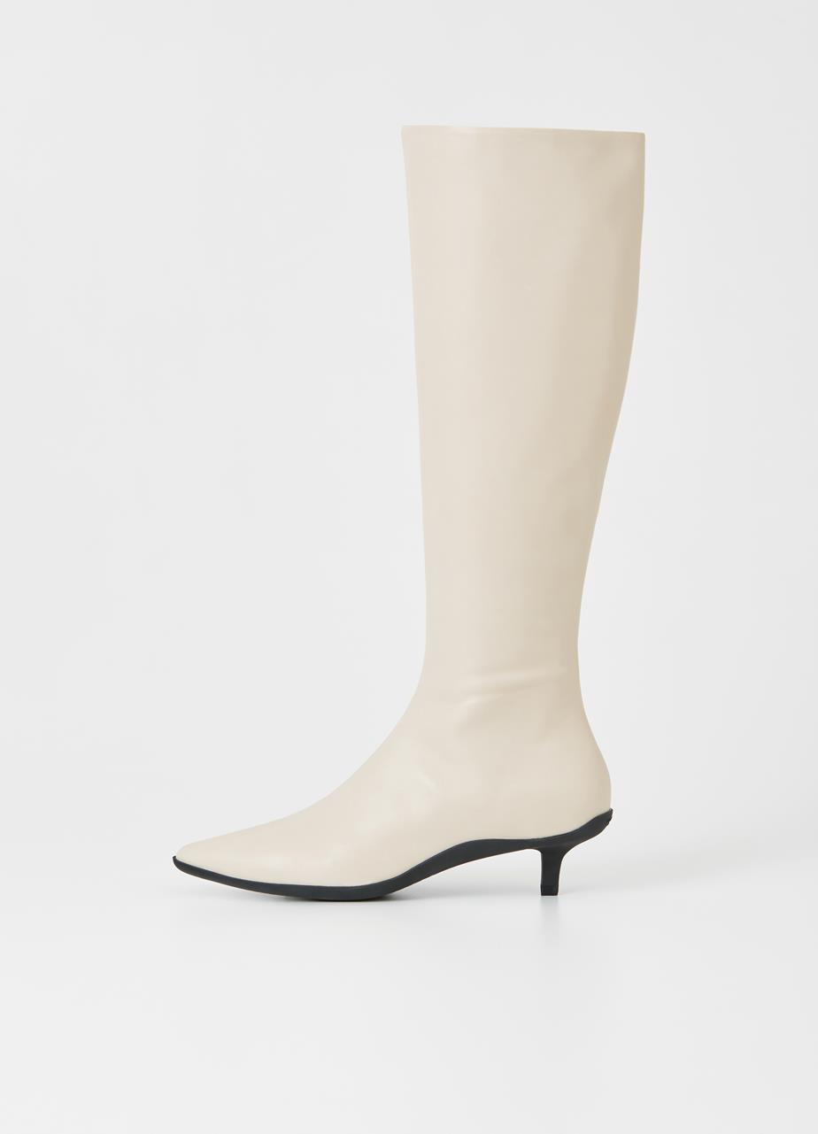 Lydia tall boots Off White leather