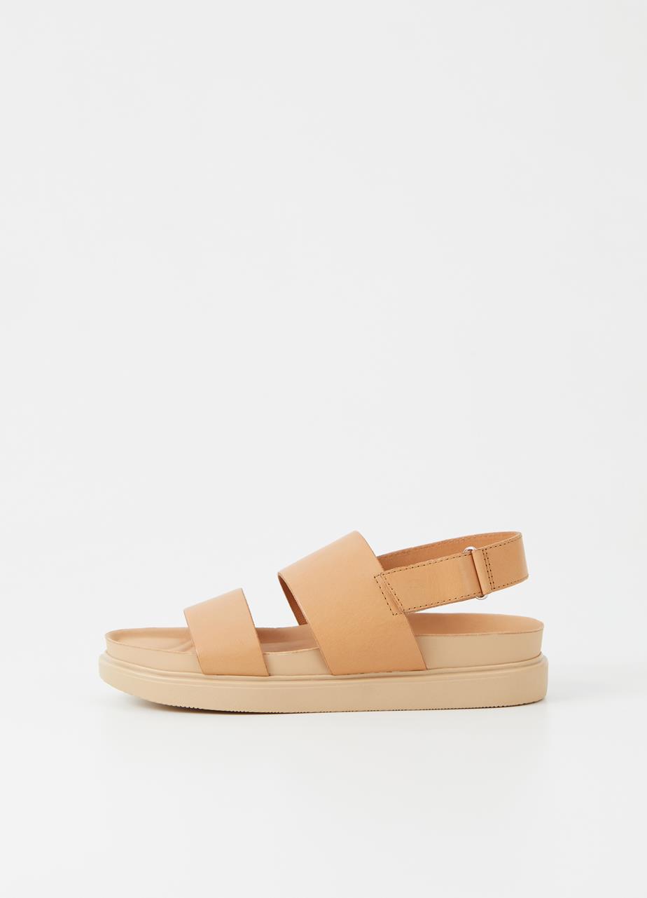 Erin sandals Beige, Leather