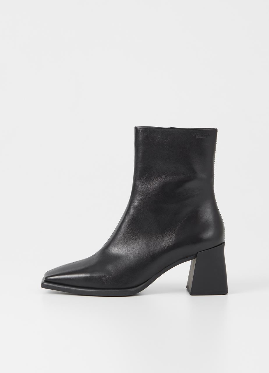 Hedda botas Negro cuero