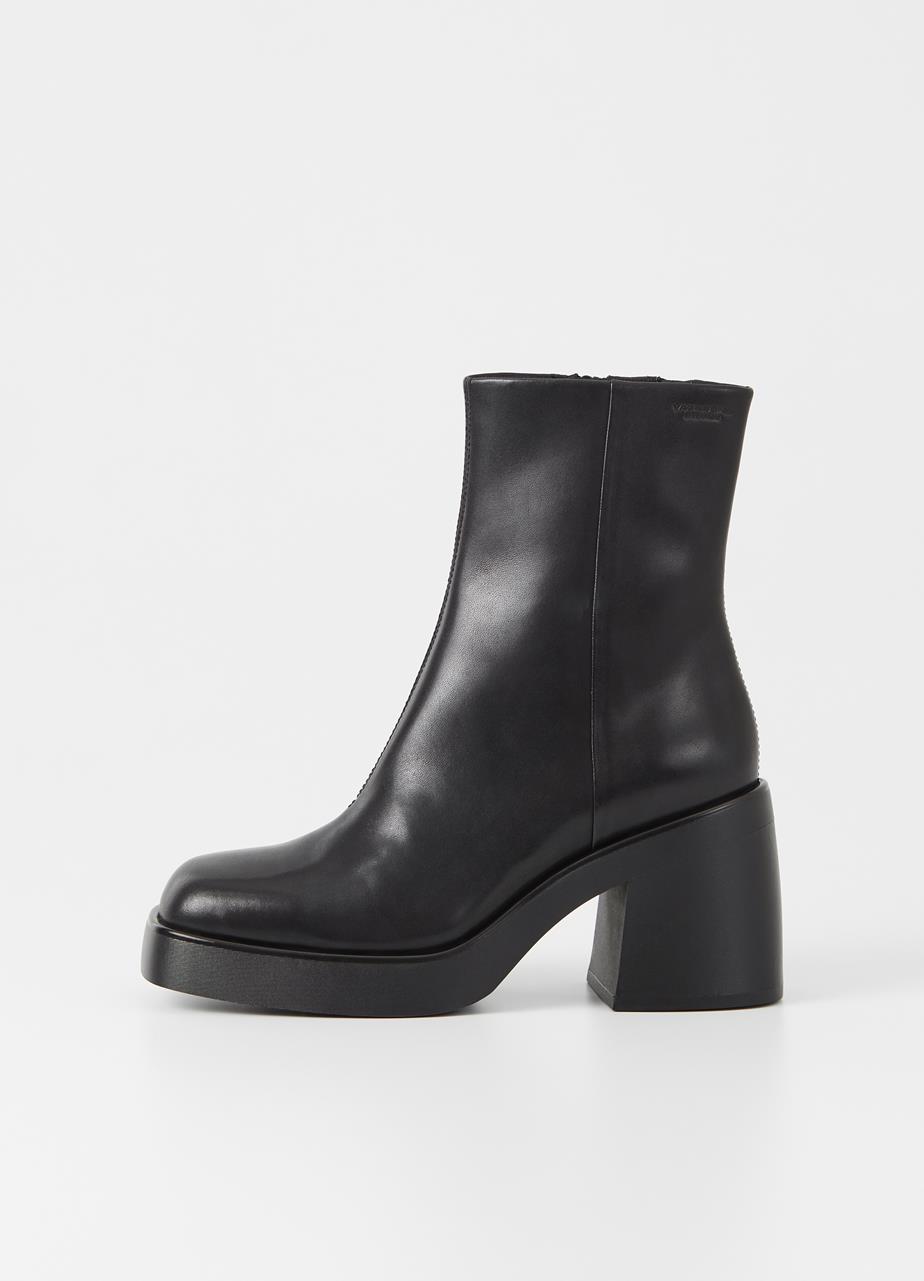 Brooke stiefel Schwarzes leder