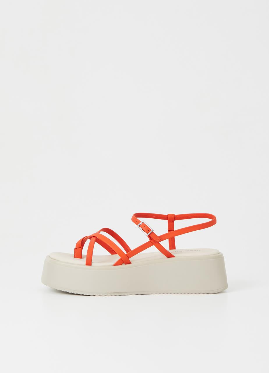 Courtney sandaler Orange läder