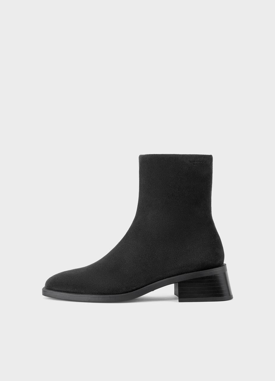 Blanca botas Negro ante