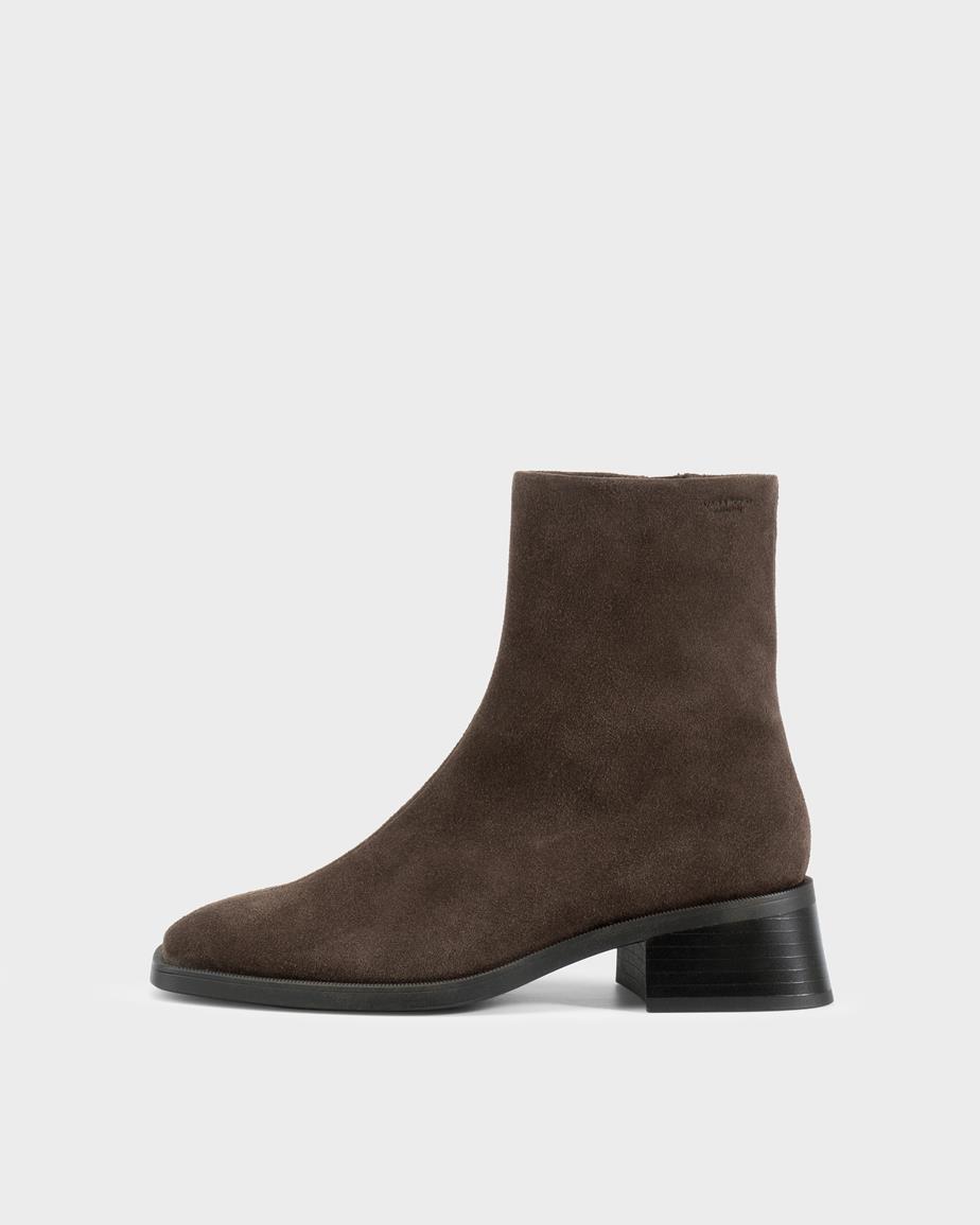 Blanca ankle boots Dark Brown, Suede