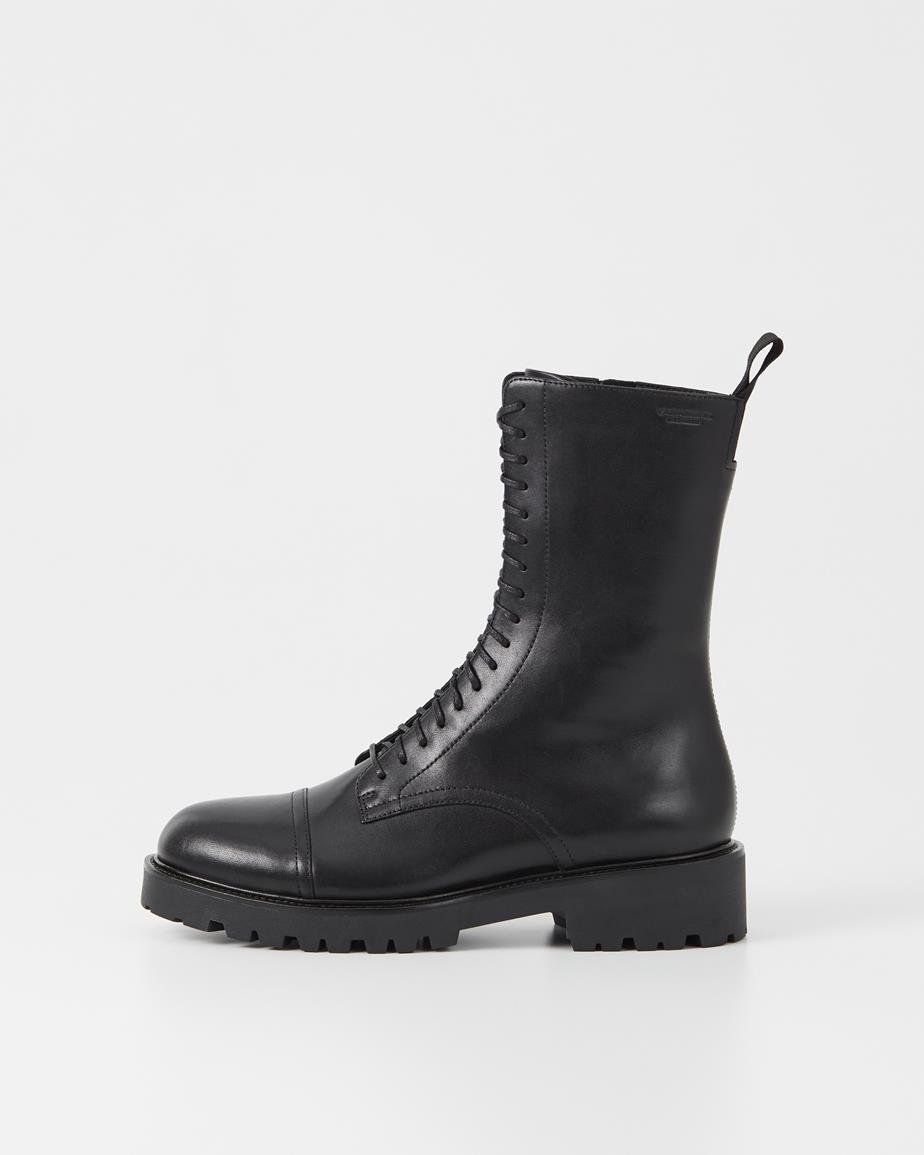 Kenova stiefel Schwarz, Leder