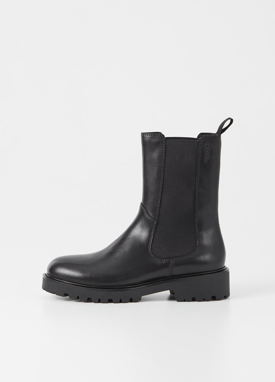 Kenova bottes Noir cuir