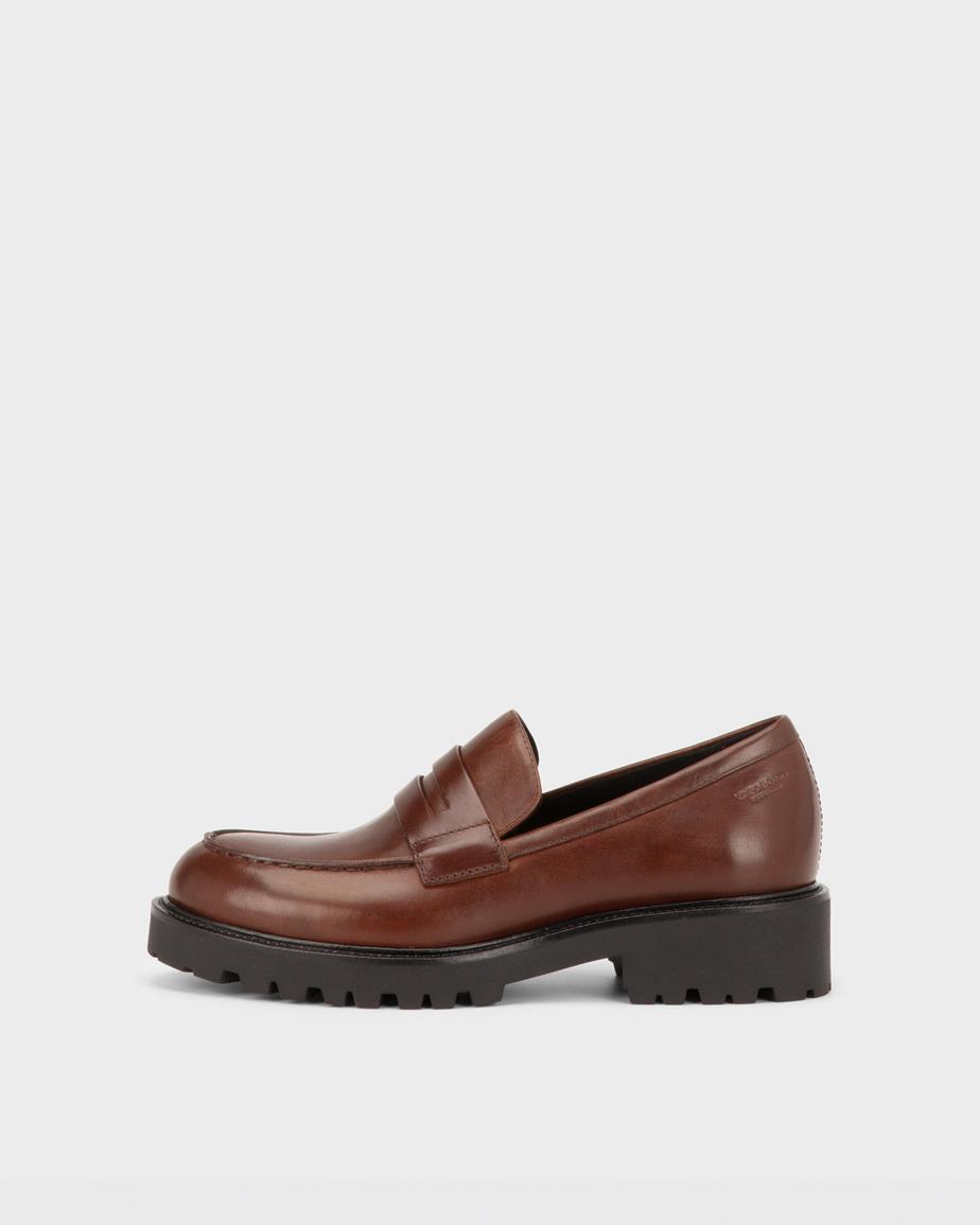 Kenova loafers Mörkrött, Skinn