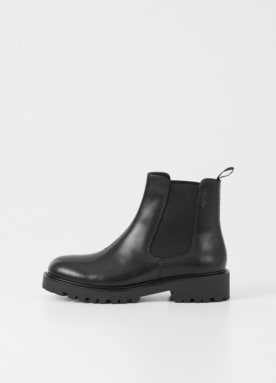 Kenova bottes Noir cuir