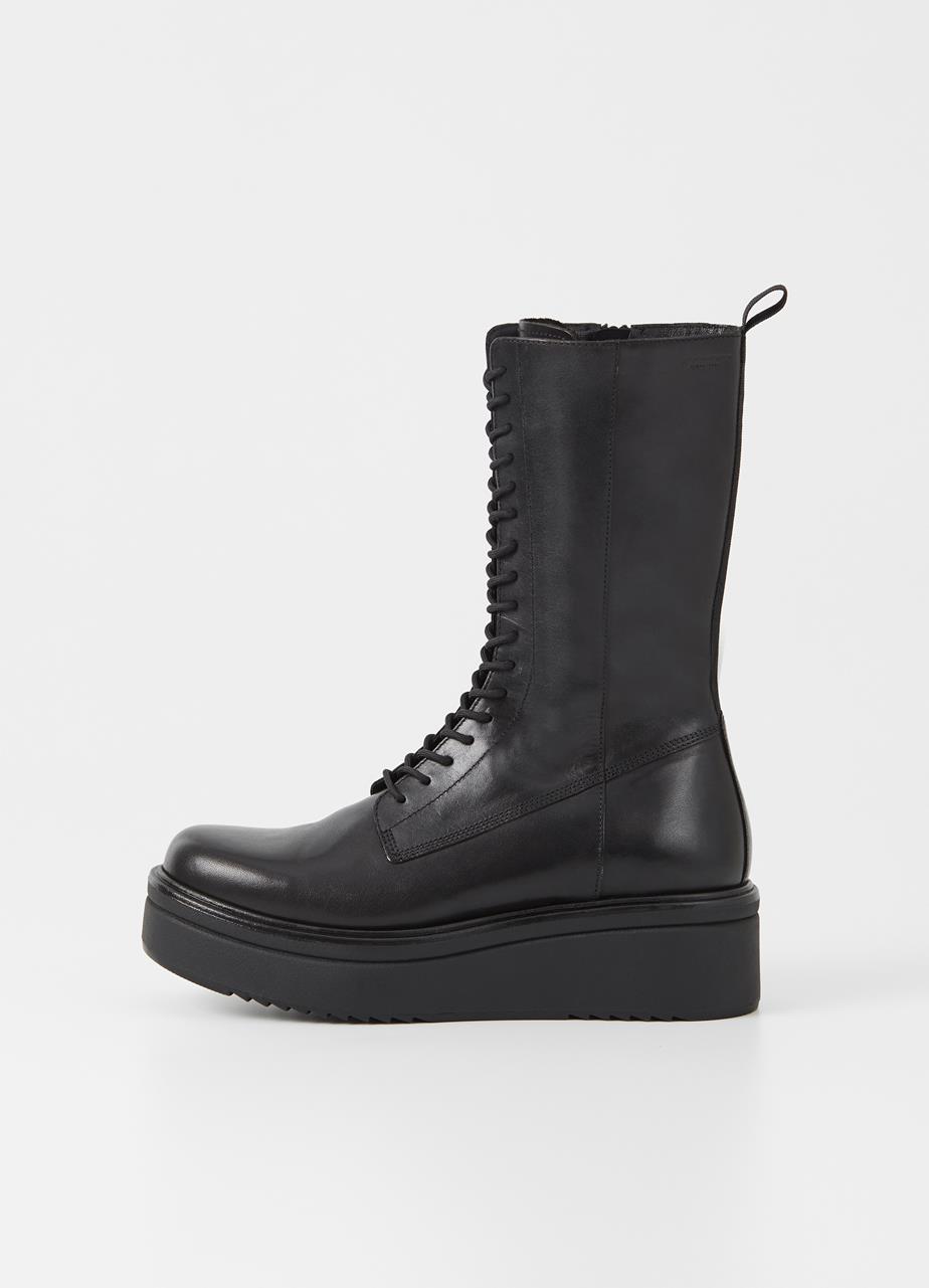 Tara tall boots Black leather