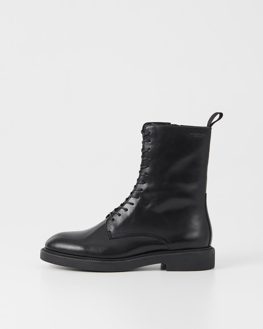 Alex w boots Black, Leather
