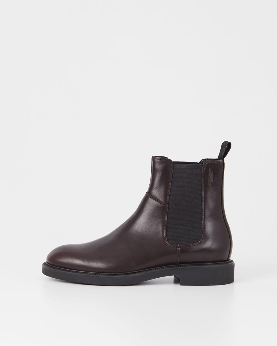 Alex m stiefel Dunkelbraun, Leder