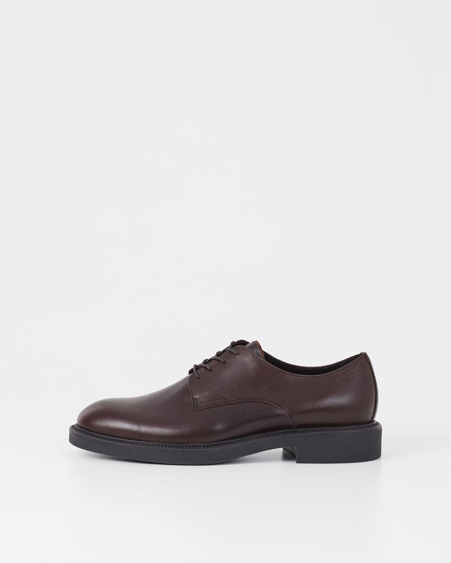 Alex m schuhe Dunkelbraun, Leder