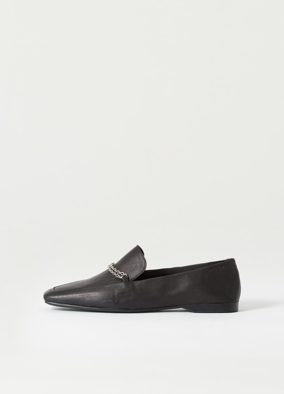 Delia loafer Black leather