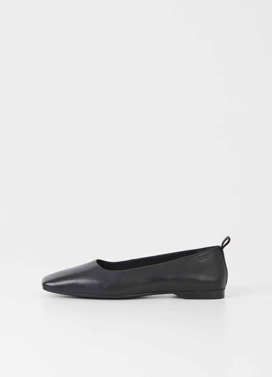 Delia zapatos Negro cuero