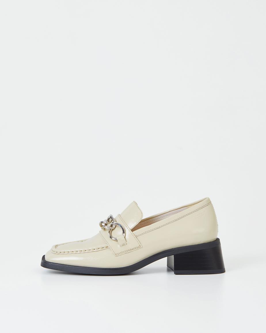 Blanca loafers Beige, Lakeret Læder