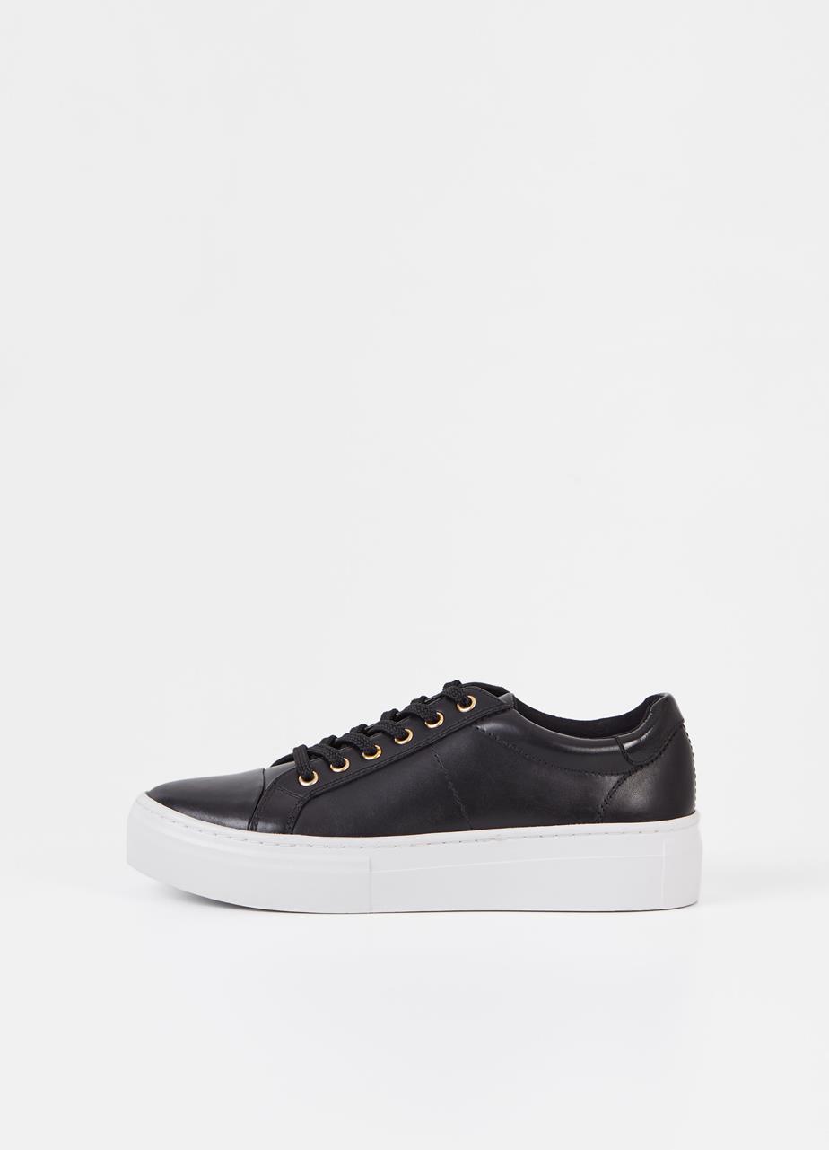 Zoe platform sneakers Sort læder