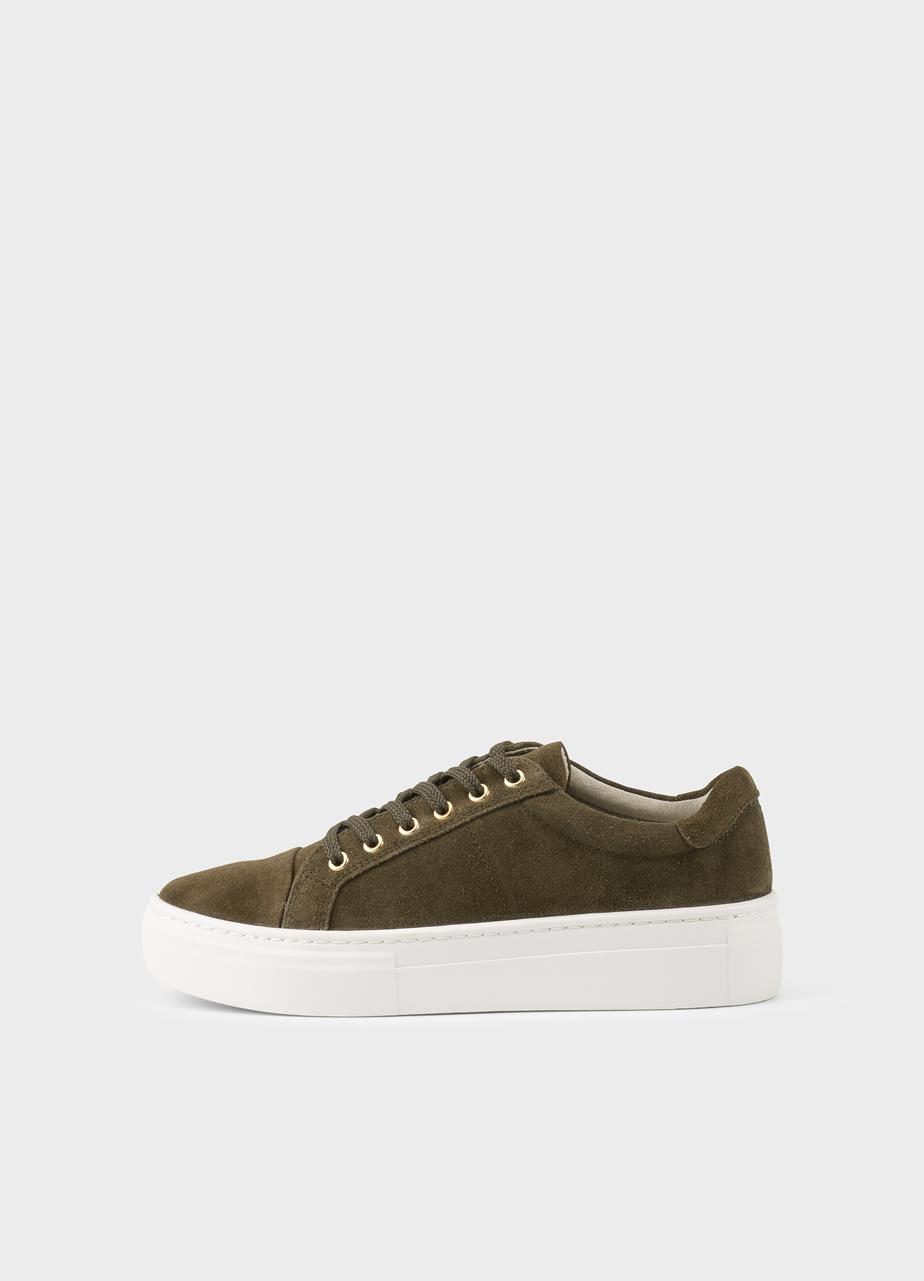 Zoe platform sneakers Green suede