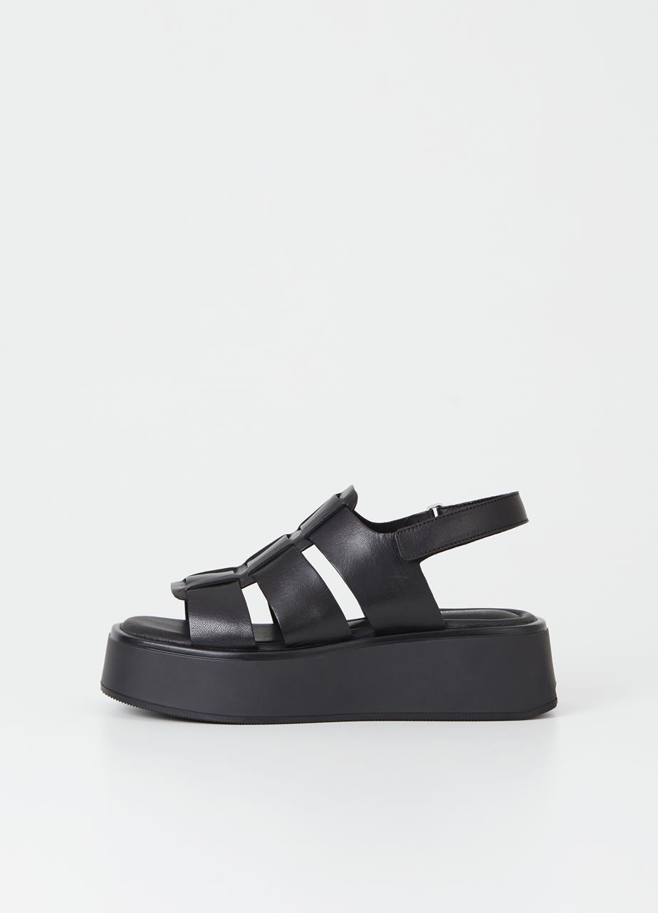 Courtney sandalen Zwart leer