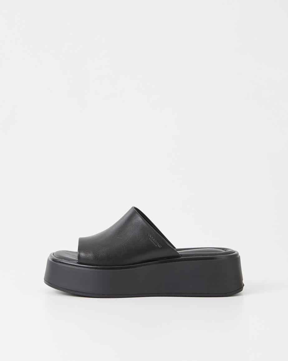 Courtney sandaler Svart, Skinn