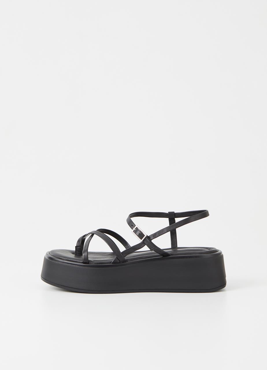 Courtney sandals Black leather